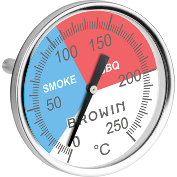 Термометр Browin механический для коптильни и барбекю, 0-250&deg;C, зонд 6 см 101200 фото